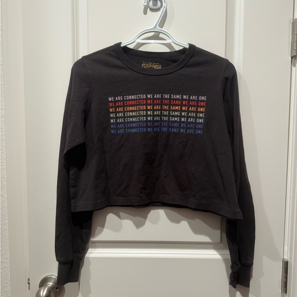 Spiritual Gangster Cropped Long Sleeve Tee